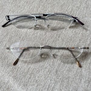 Silhouette Titan Minimalist Art rimless eyeglass frames lot